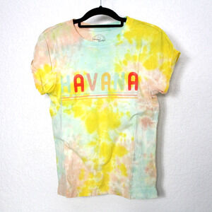 Recycled Karma Havana Endless Summer Tie Dye Fitted T-Shirt Size S NWT